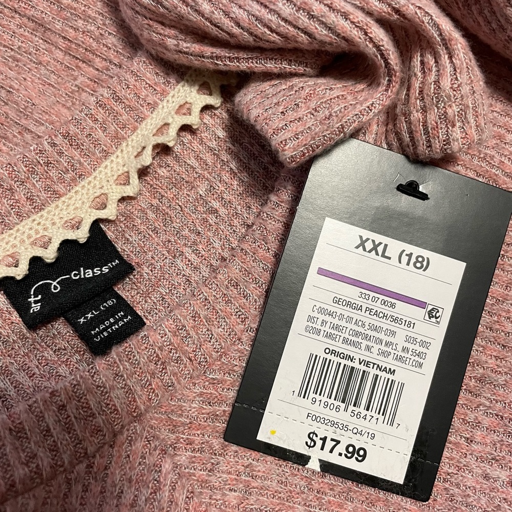 Art Class youth girls mauve dress size xxl or 18 youth NWT - Picture 4 of 4
